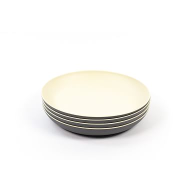 Organic Shaped Small Bowls - Silver Rimmed