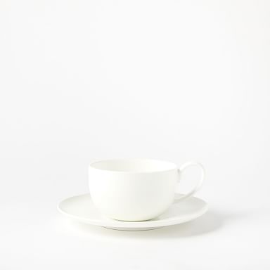 Rim Bone China Espresso Cup & Saucer Set