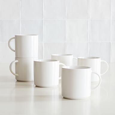 Coupe Stoneware Mugs (Set of 6)