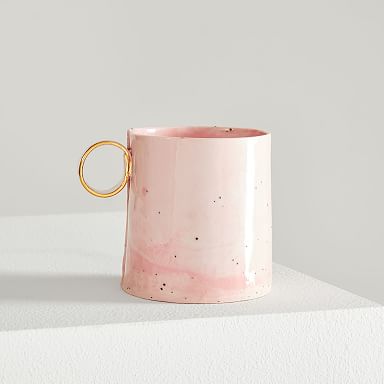From Fran 8oz Mug - Speckled Pink