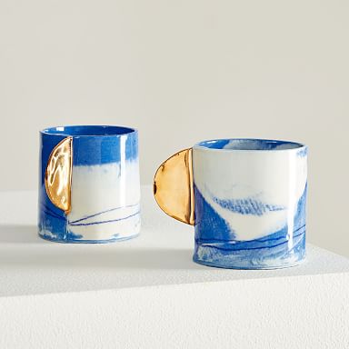 From Fran Espresso Cup Set - Marbled Blue